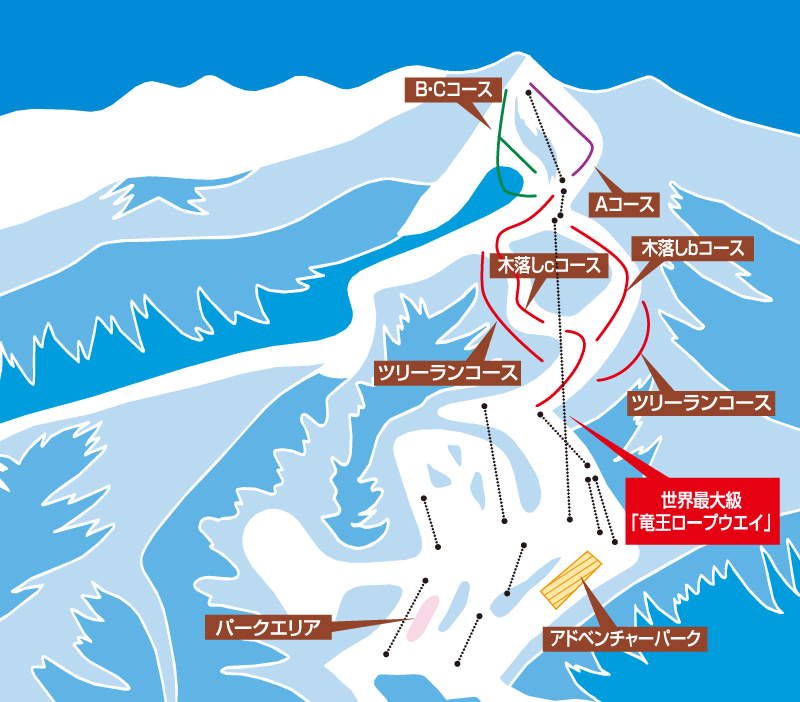 竜王スキーパークマップ