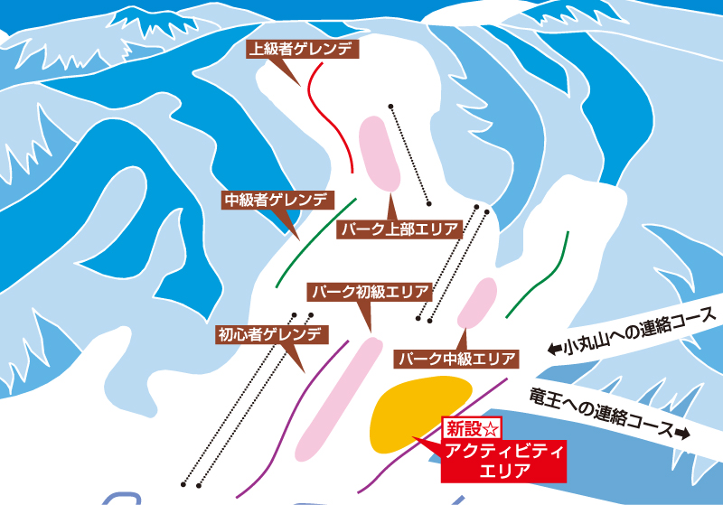 北志賀小丸山スキー場マップ