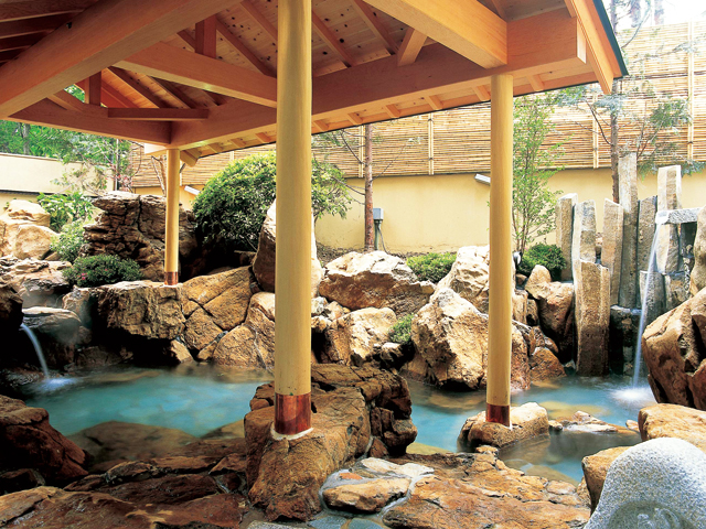 大町温泉郷 緑翠亭 景水 露天風呂