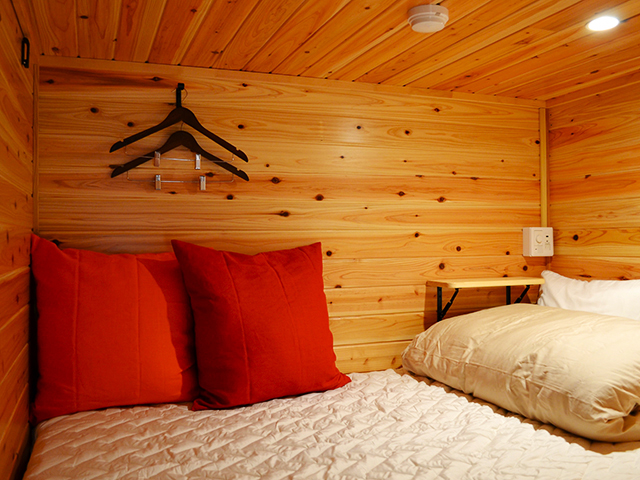 大町温泉郷 ねるだけ ダブルベッド