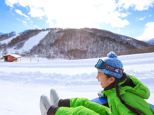 鹿島槍スキー場のゲレンデ風景