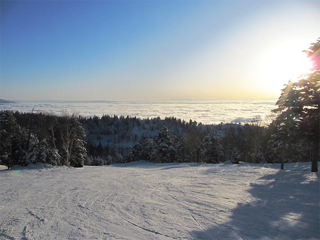 竜王スキーパークの朝