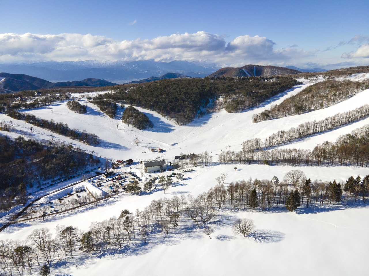 菅平高原スノーリゾートのゴンドラ