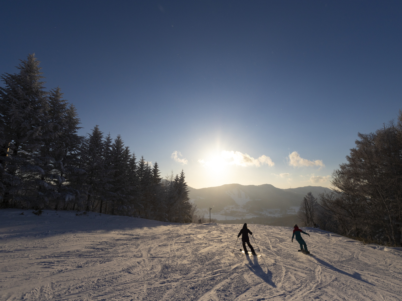 菅平高原スノーリゾートの朝