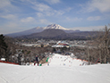軽井沢プリンスホテルスキー場ゲレンデ風景