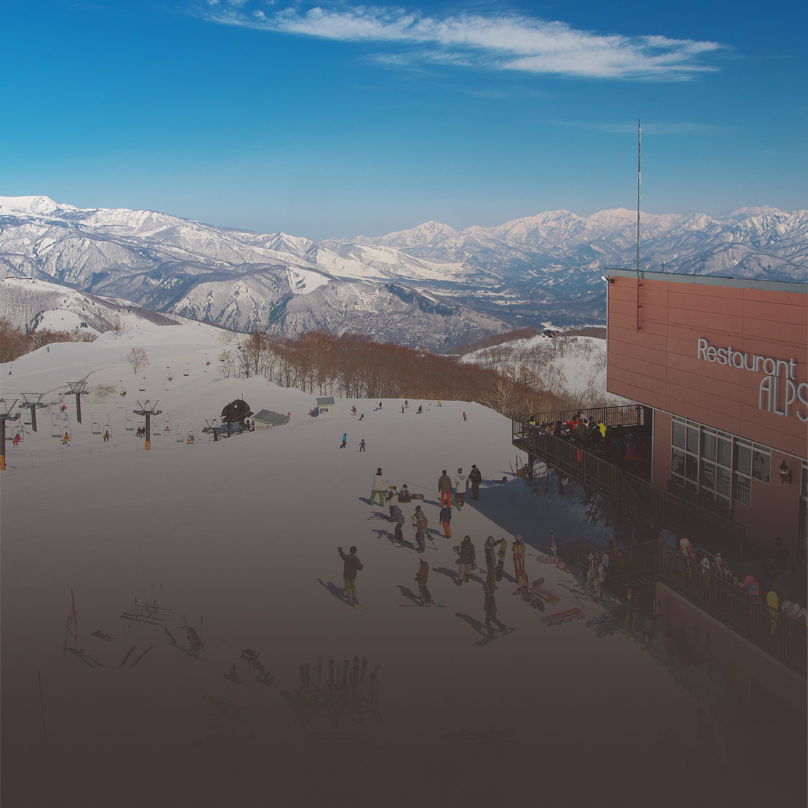 Hakuba47 Winter Sports Park　レストランALPS360とパノラマコース