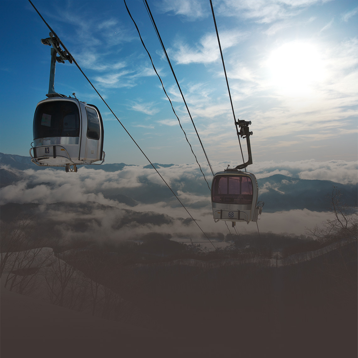 白馬岩岳スノーフィールド　雲上のゴンドラ「ノア」
