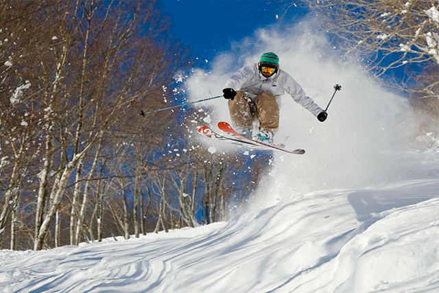 斑尾マウンテンリゾートのスノーボーダー