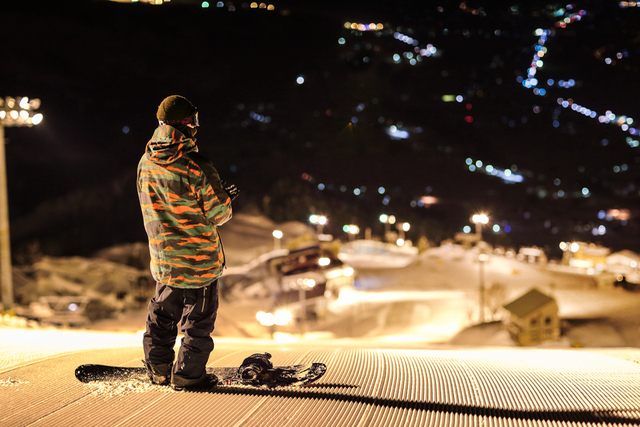 石打丸山スキー場のナイター