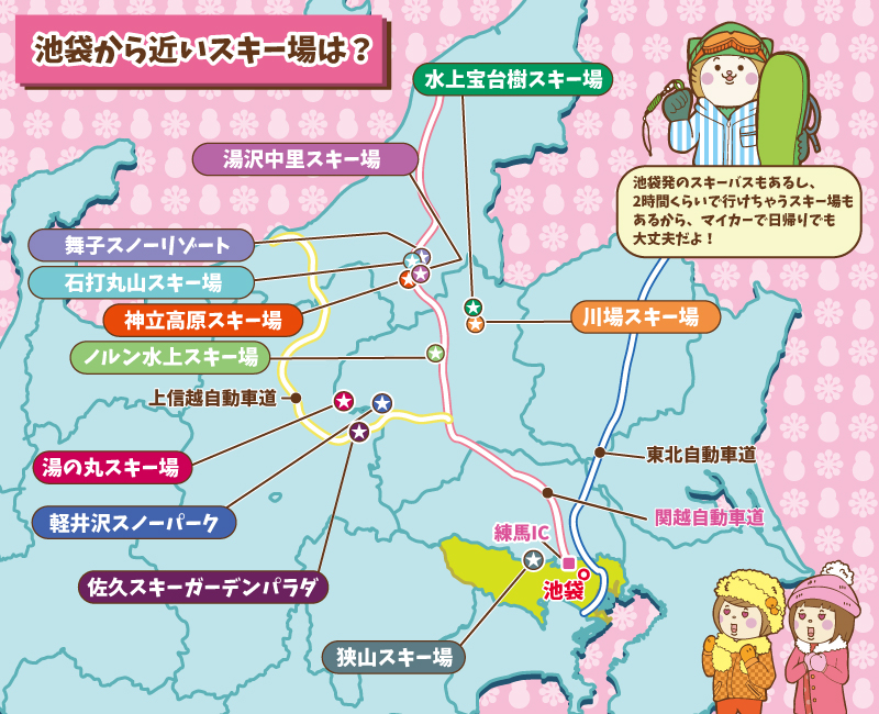 池袋から近いスキー場