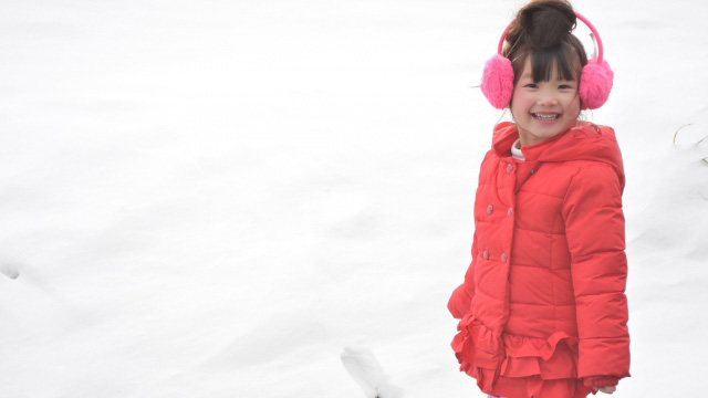 こども　雪
