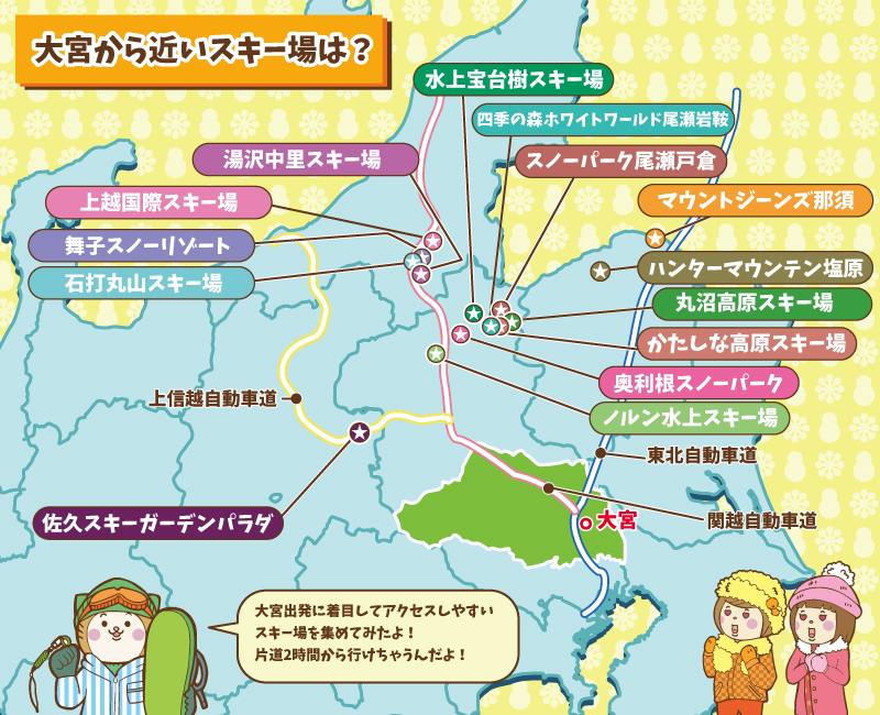 大宮から近いスキー場