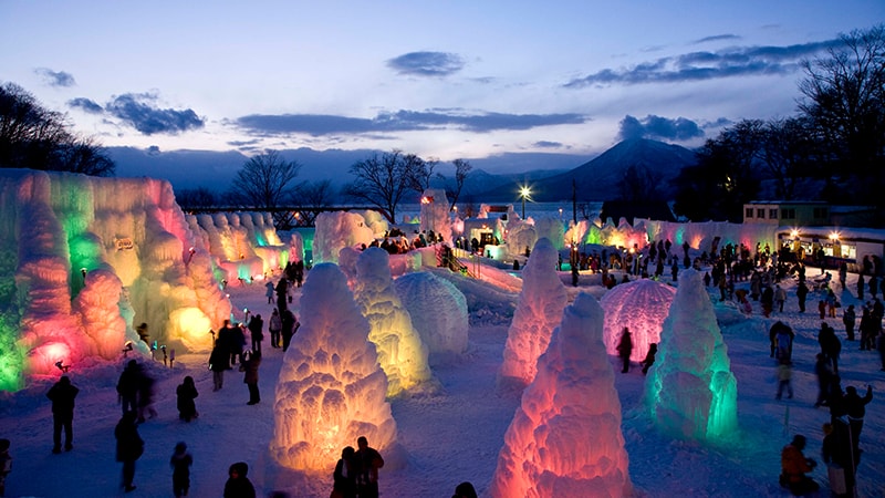 支笏湖 氷濤まつり