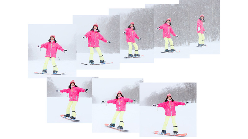 スノーボード初心が一番先に覚えるべき木の葉滑りの2つのコツ