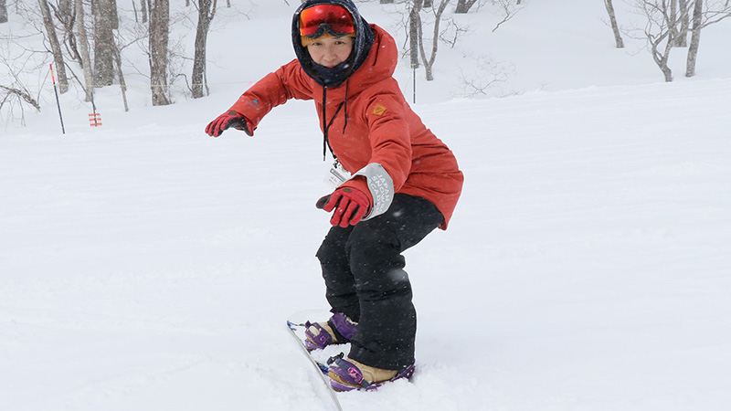スクールの方が教えるスノーボードの基本姿勢の3つのポイント